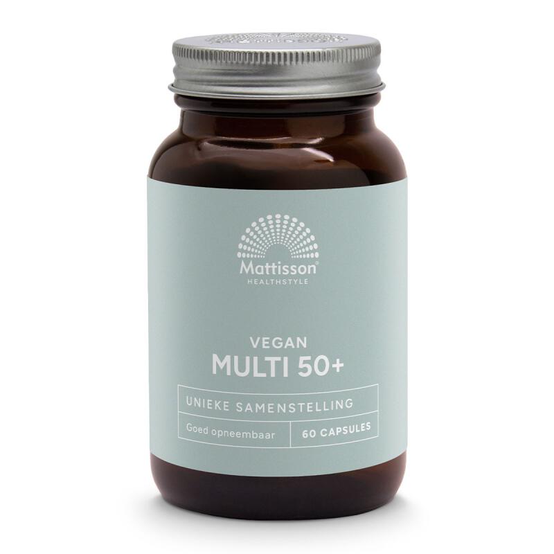 Multi vitamine 50+ vegan van Mattisson, 1 x 60 capsules