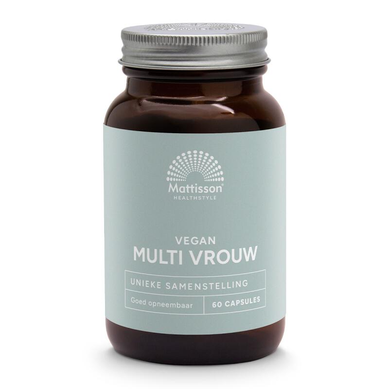 Multi vitamine vrouw vegan van Mattisson, 1 x 60 capsules