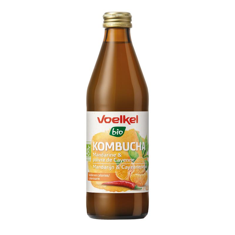 Kombucha mandarijn chili van Voelkel, 6 x 330 ml Kombucha mandarijn chili van Voelkel, 6 x 330 ml