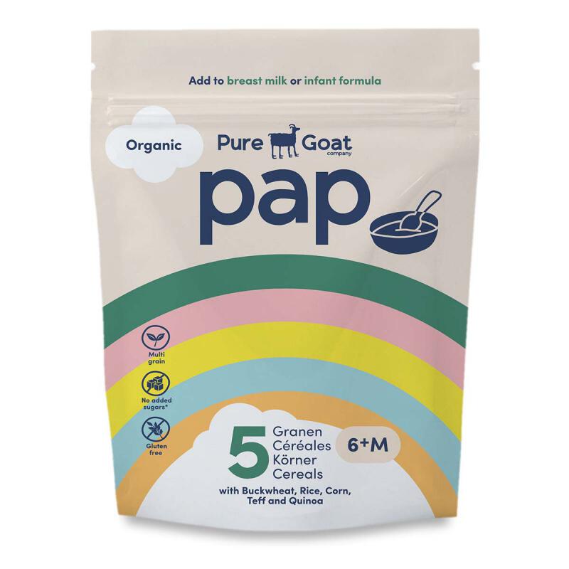 Pap 5-granen (vanaf 6 mnd) van Pure goat, 6 x 200 g Pap 5-granen (vanaf 6 mnd) van Pure goat, 6 x 200 g
