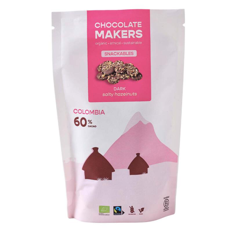 Snackable hazelnoot puur van Chocolatemakers, 10 x 100 g