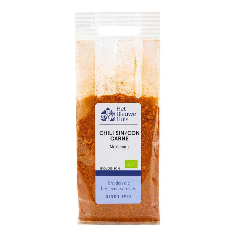 Chili sin-con carne mix van Het Blauwe Huis, 5 x 30 g