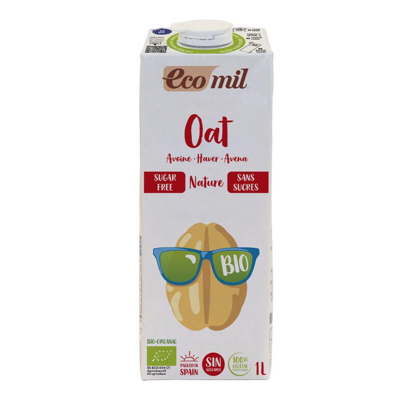 Haverdrank ongezoet van Ecomil, 6 x 1 Liter