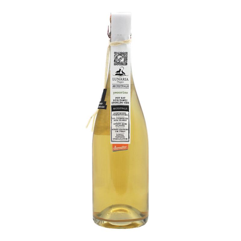 Witte Wijn Pet nat pecorino van Lunaria, 6 x 750 ml