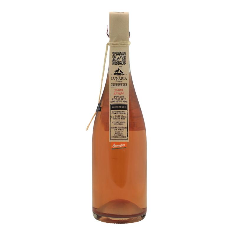 Wijn Pet nat pinot grigio van Lunaria, 6 x 750 ml