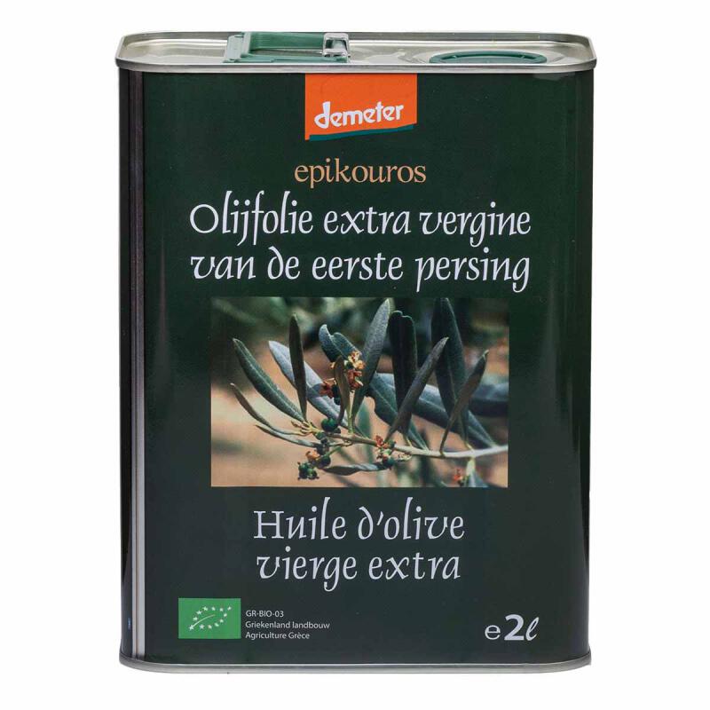 Olijfolie extra vergine van Epikouros, 1 x 2 Liter