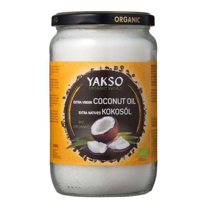 Kokosolie extra virgin van Yakso, 6 x 650 ml