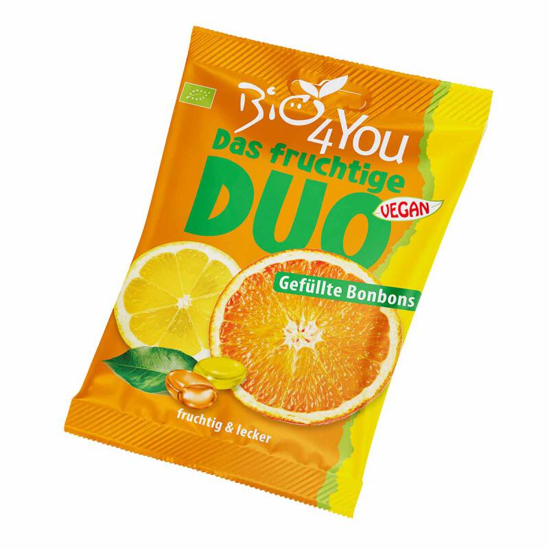 Citroensinaasappel snoepjes van BIO 4 YOU, 20 x 75 g