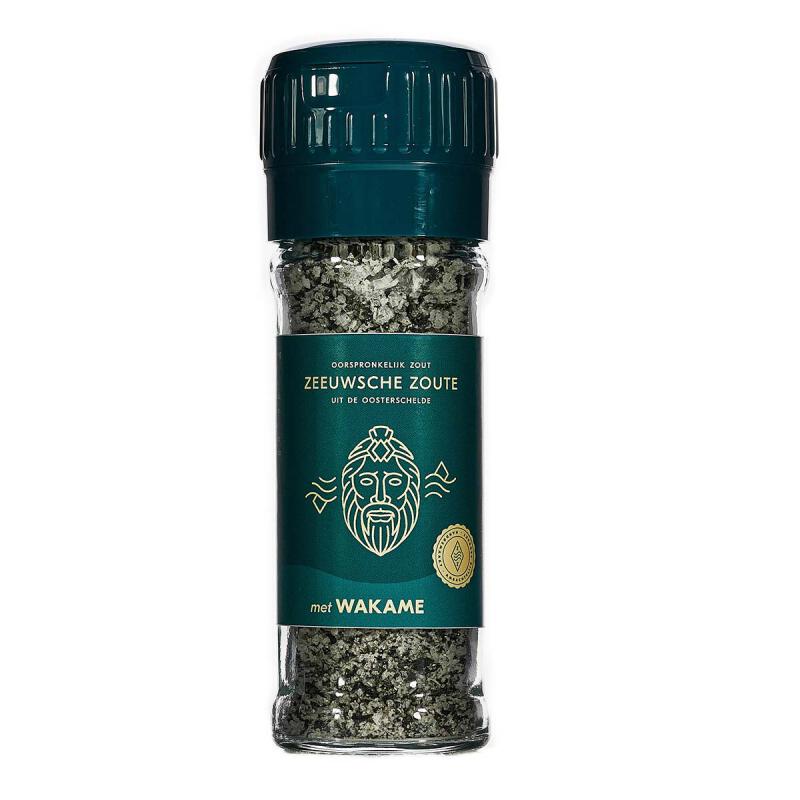 Zeezout wakame zoutmolen van ZEEUWSCHE ZOUTE, 12 x 50 g