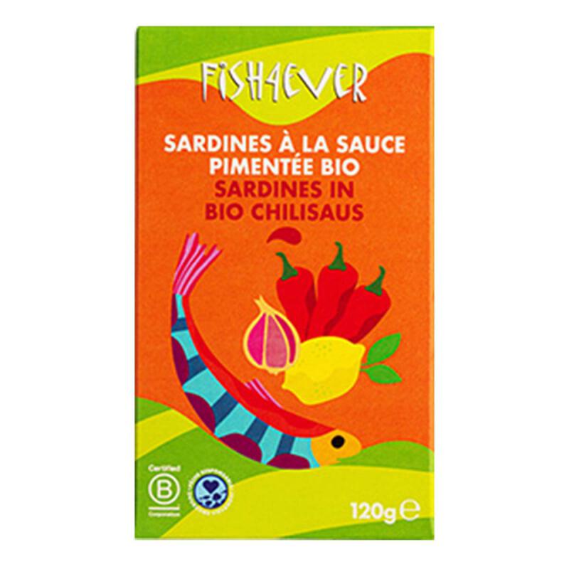 Sardines chilisaus van Fish 4 Ever, 12 x 120 g
