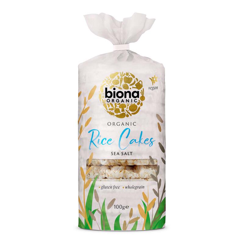 Rijstwafels zeezout van Biona, 12 x 100 g