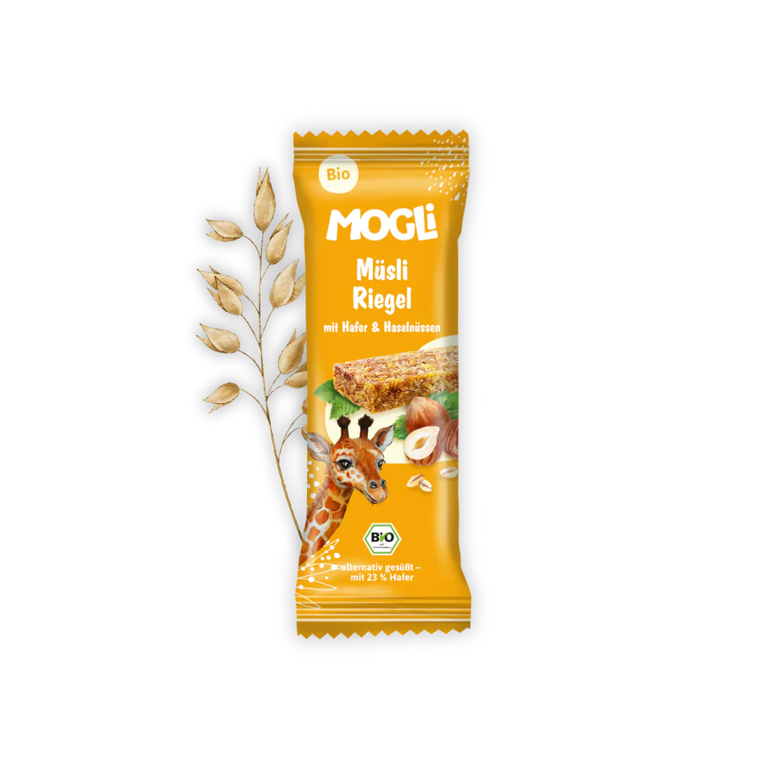 Mueslireep met honing van Mogli, 18 x 25 g