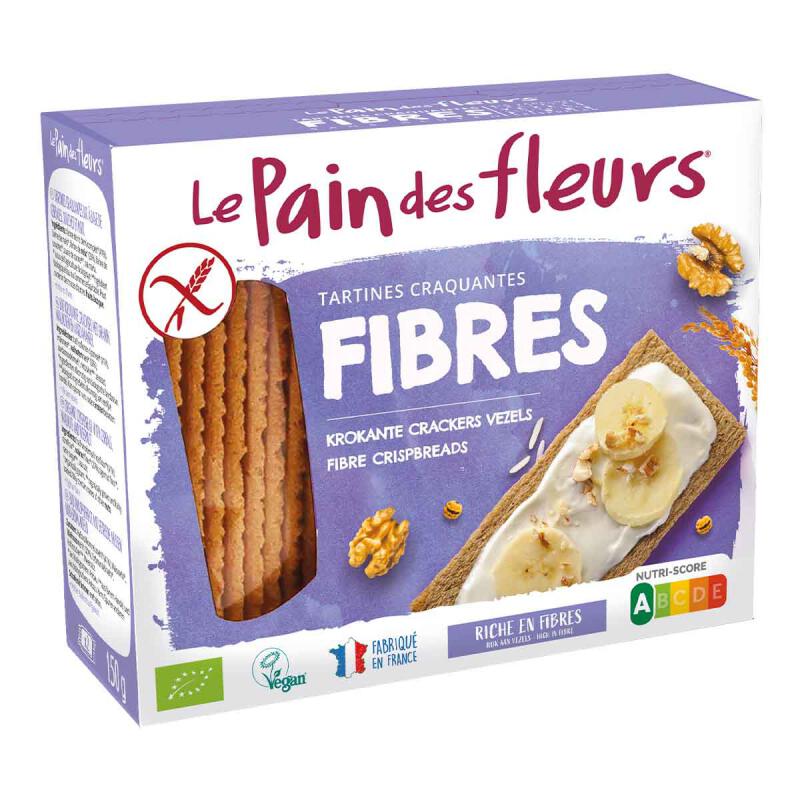 Crackers krokant vezelr. van Le Pain Des Fleurs, 12 x 150 g