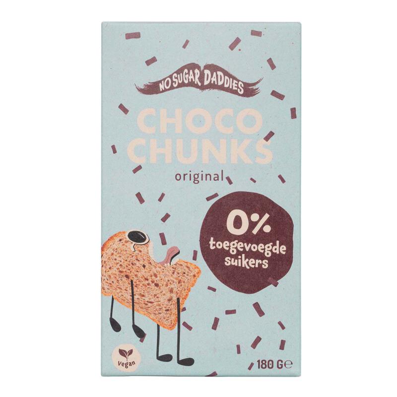 Choco chunks original van No Sugar Daddies, 8 x 180 g