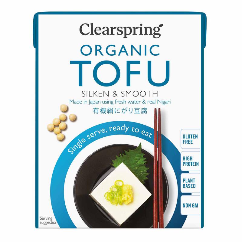 Tofu (silken+smooth) van Clearspring, 12 x 200 g