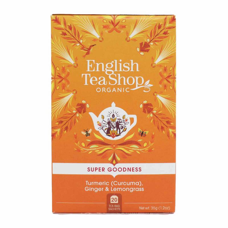 Kruidenthee Kurkuma gember citroengras van ENGLISH TEASHOP, 6 x