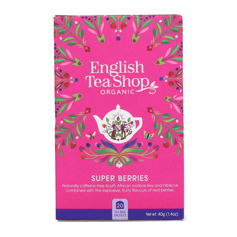 Kruidenthee Super berries van ENGLISH TEASHOP, 6 x 20 builtje