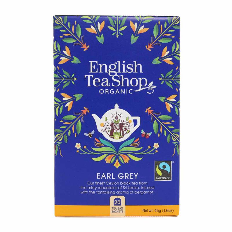 Zwarte thee Earl grey van ENGLISH TEASHOP, 6 x 20 builtje Zwarte thee Earl grey van ENGLISH TEASHOP, 6 x 20 builtje
