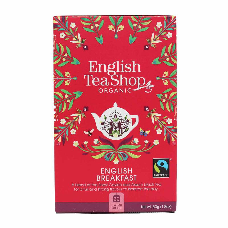 Zwarte thee English breakfast van ENGLISH TEASHOP, 6 x 20 builtj Zwarte thee English breakfast van ENGLISH TEASHOP, 6 x 20 builtj