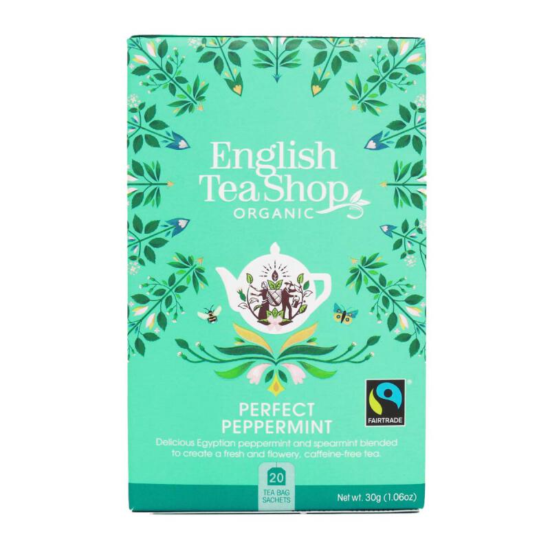 Kruidenthee Perfect peppermint van ENGLISH TEASHOP, 6 x 20 built