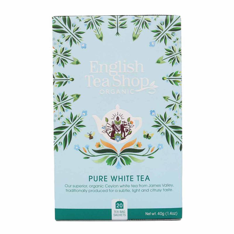 Witte thee van ENGLISH TEASHOP, 6 x 20 builtje
