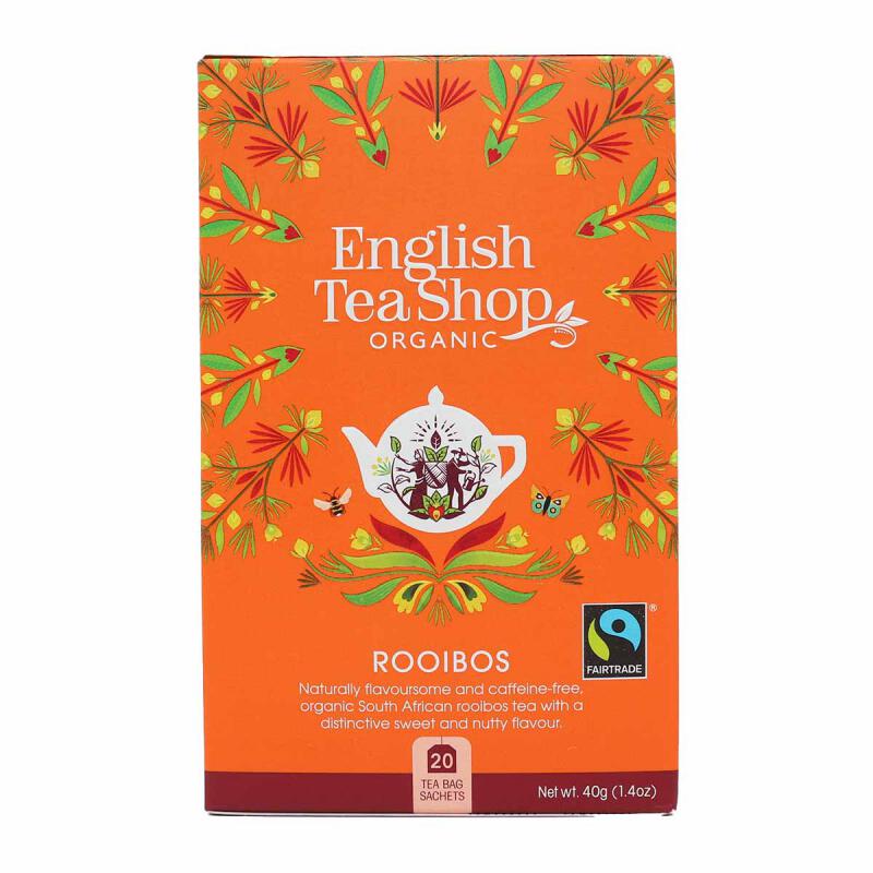Rooibos Thee van ENGLISH TEASHOP, 6 x 20 builtje Rooibos Thee van ENGLISH TEASHOP, 6 x 20 builtje