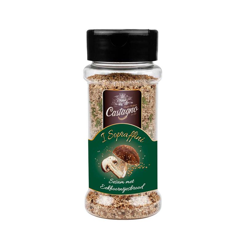 Sesamkruidenmix eekhoornbrood van Castagno, 8 x 50 g