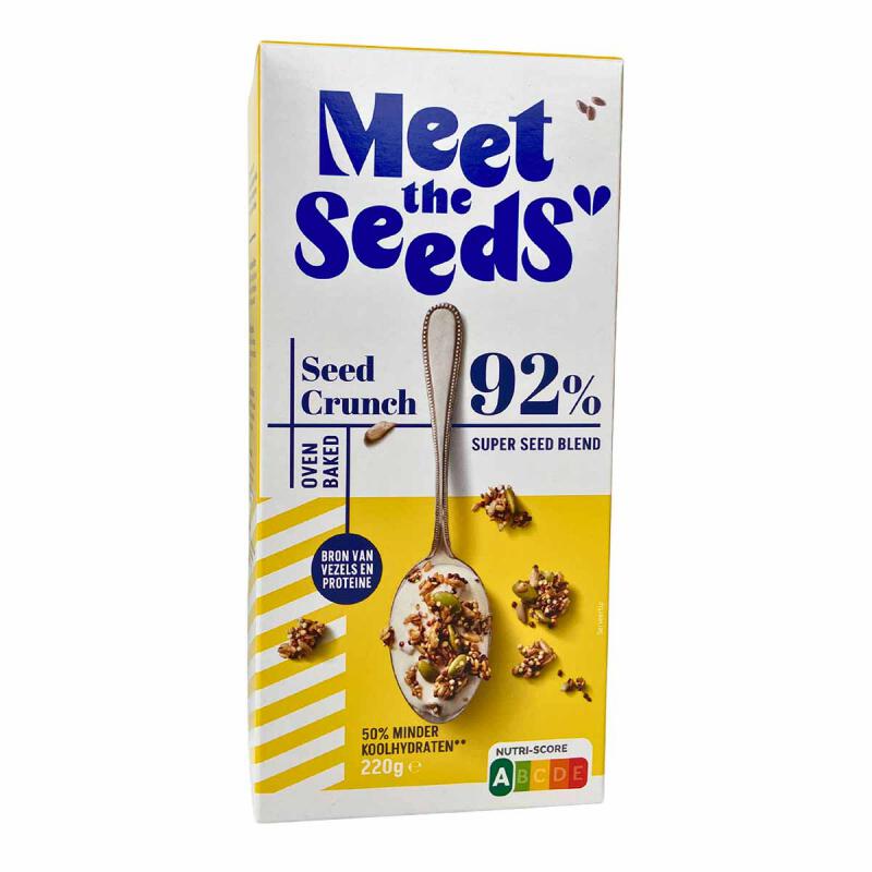 Seed crunch regular van MEET THE SEEDS, 8 x 220 g