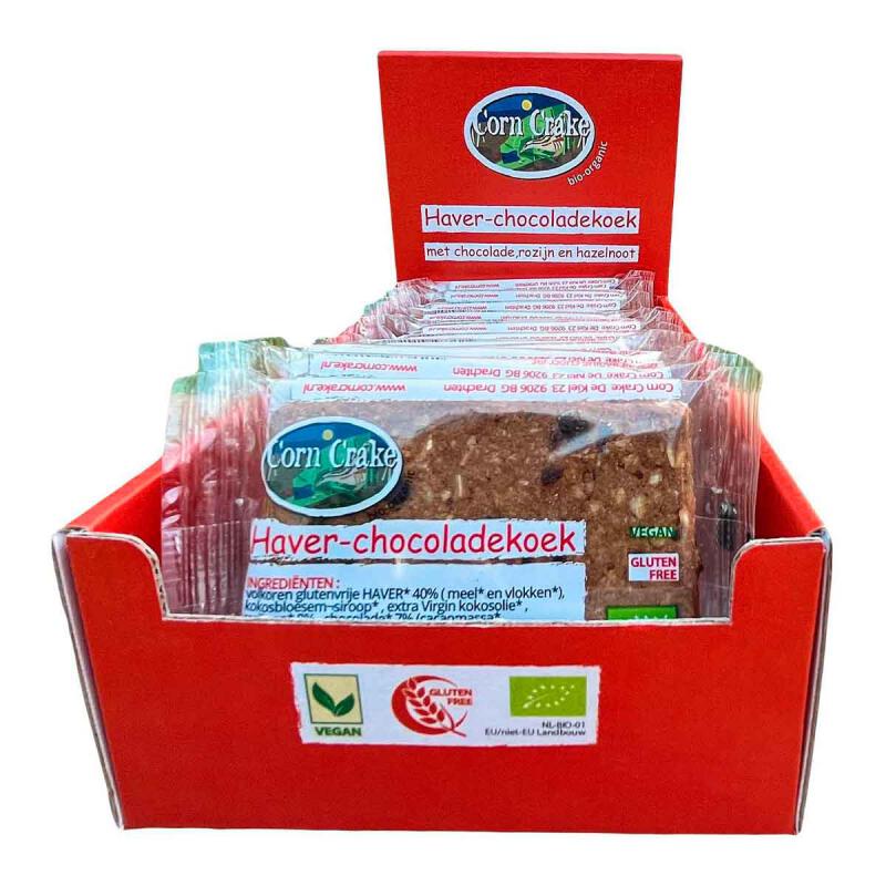 Haver chocola koek van Corn Crake Organic, 20 x 33 g