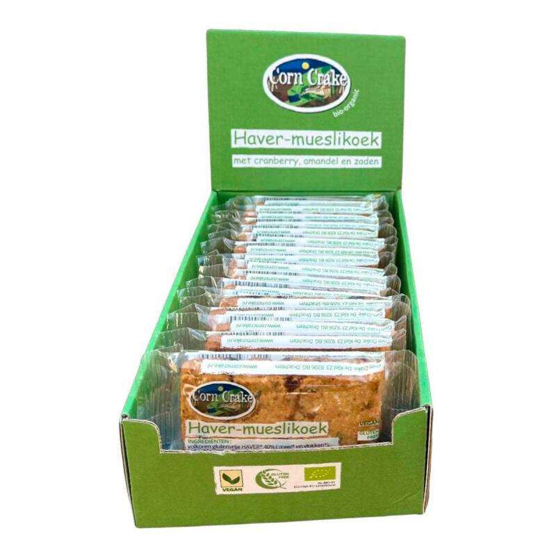 Haver muesli koek van Corn Crake Organic, 20 x 33 g