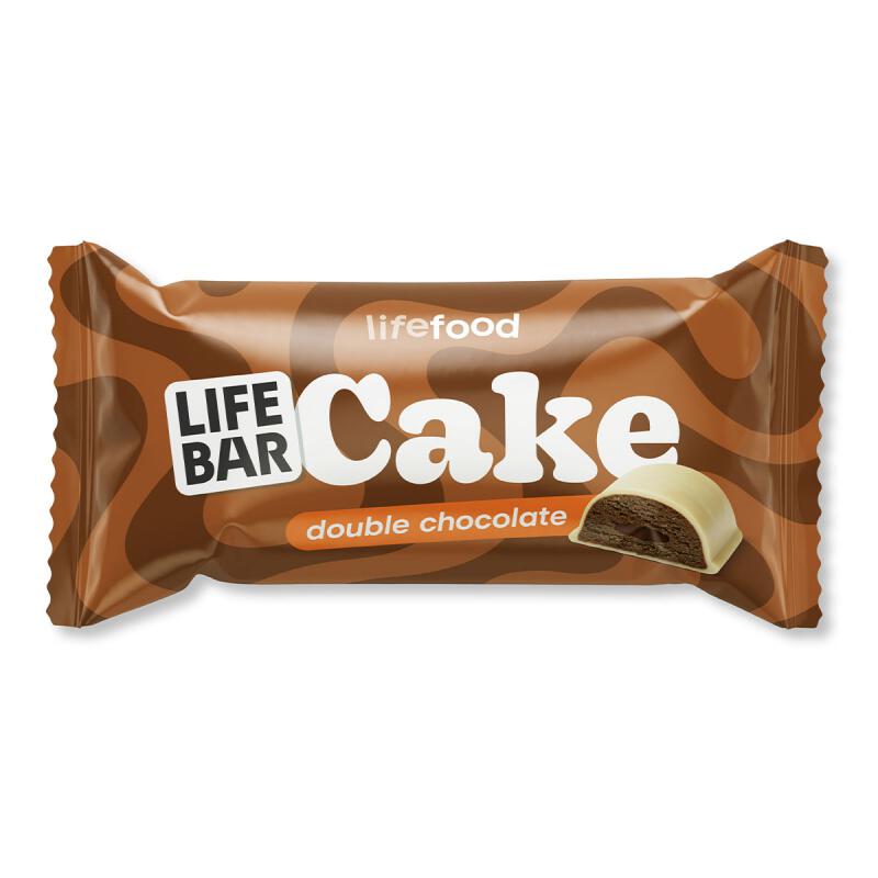 Lifebar cake dubbel chocolade van Lifefood, 12 x 35 g Lifebar cake dubbel chocolade van Lifefood, 12 x 35 g