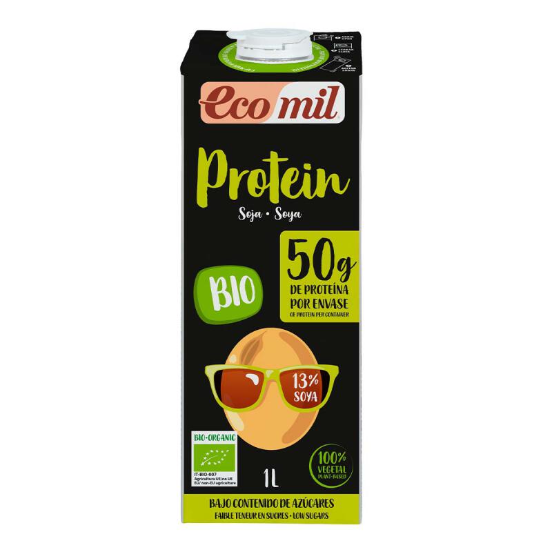 Sojadrank proteine van Ecomil, 6 x 1 l