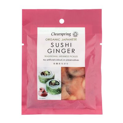 Sushi ginger pickle van Clearspring, 10x50g