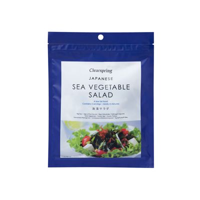 Sea vegetable salad (Japanese) van Clearspring, 6x 25 g