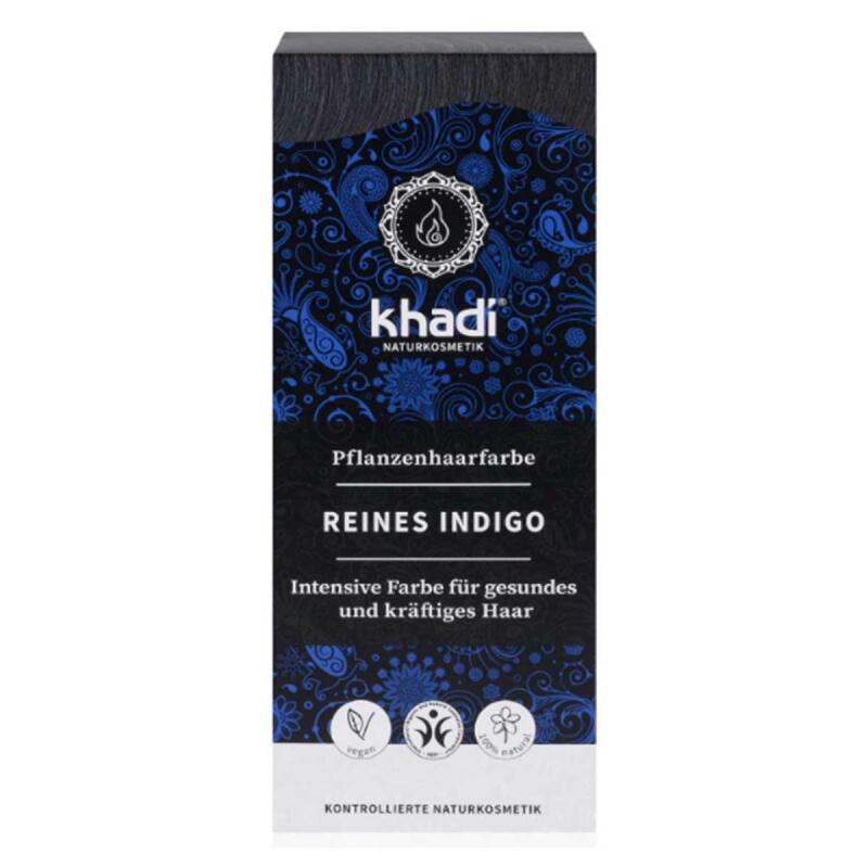 Hair colour pure indigo van Khadi, 1x 100 g