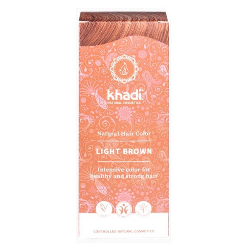 Hair colour light brown van Khadi, 1x 100 g