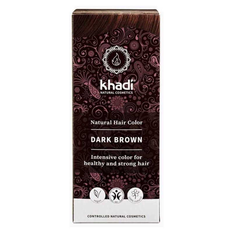 Hair colour dark brown van Khadi, 1x 100 g