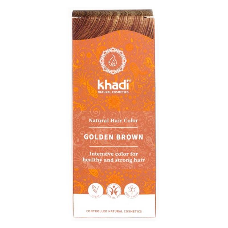 Golden brown hair colour van Khadi, 1 x 100 g