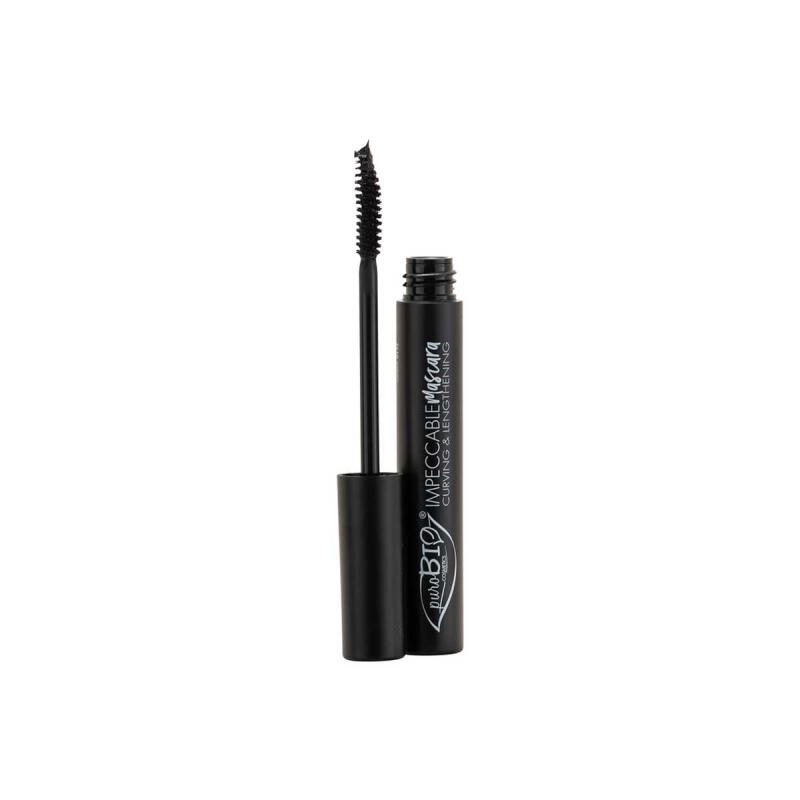 Mascara black impeccable curving van PuroBIO, 1x 1 stk