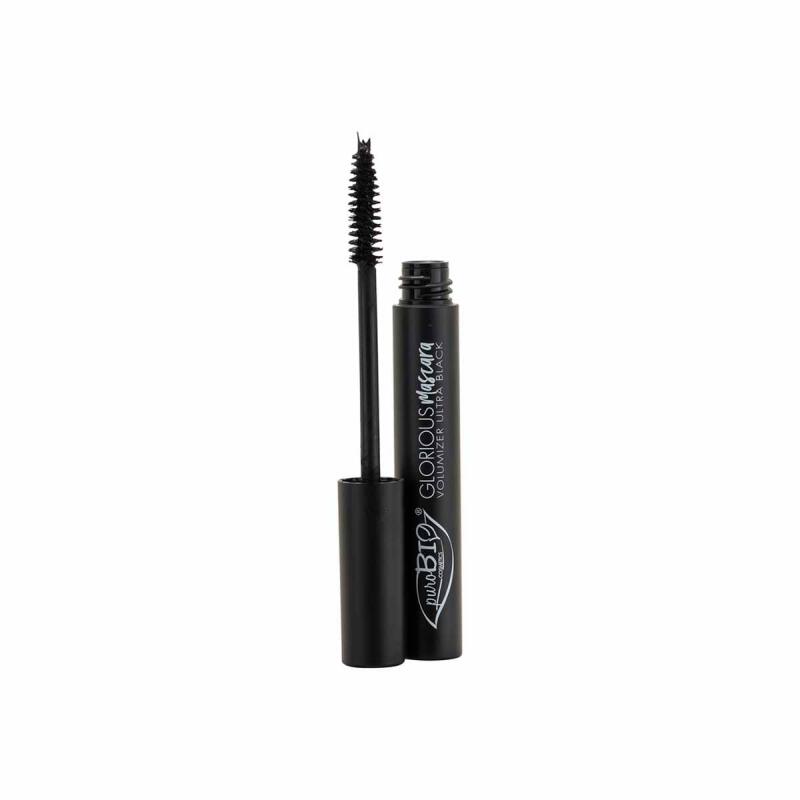 Mascara black glorious volumising van PuroBIO, 1x 1 stk