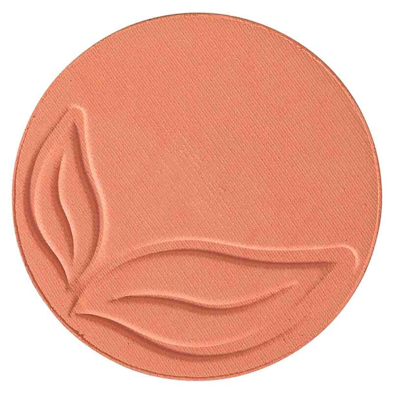 Blush matte coral pink refill nr 02 van PuroBIO, 1x 1 stk