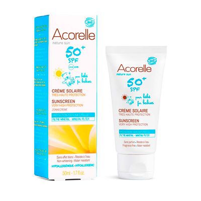 Sunscreen for babies spf 50+ van Acorelle, 1 x 50 ml