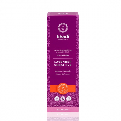 Shampoo lavender sensitive van Khadi, 1 x 200 ml