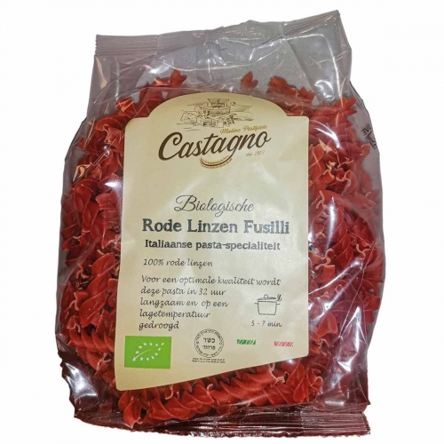 Fusilli rode linzen van Castagno, 12x 250 g