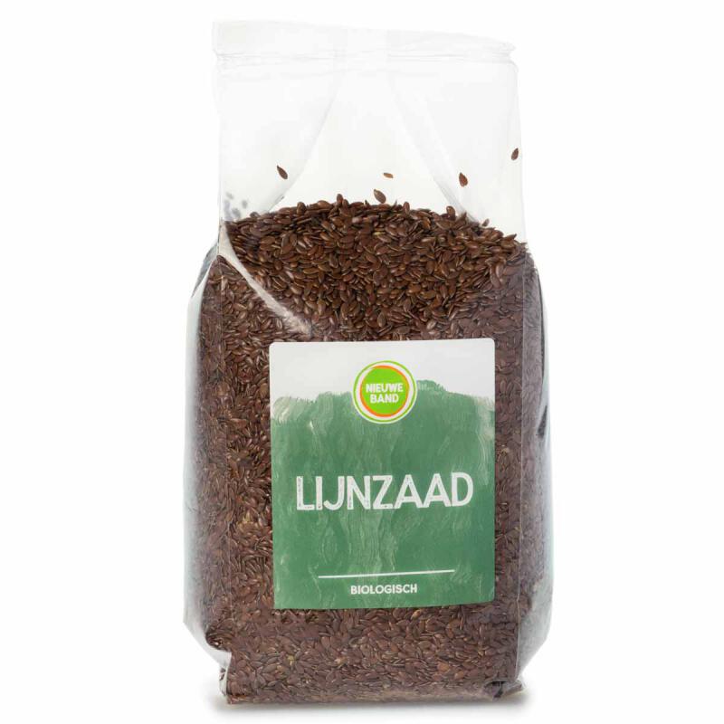 Lijnzaad Heel, 1x 1 kg van De Nieuwe Band. Lijnzaad Heel, 1x 1 kg van De Nieuwe Band.
