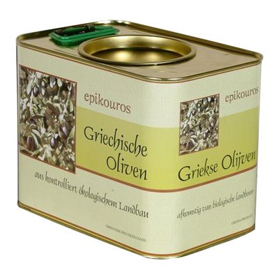 Groen olijven zonder pit van Epikouros, 3 kg (uitlekgewicht)