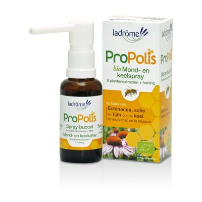 Propolis keel mondspray van la Drôme, 3x 30 ml