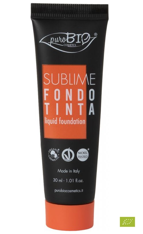 Sublime liquid foundation 02 van PuroBIO, 1 x 30 ml