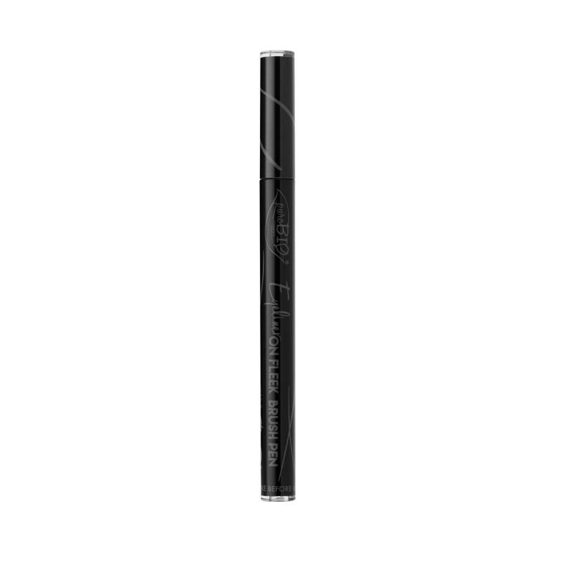 Eyeliner on fleek brush pen 01 van PuroBIO, 1 x 1 stk