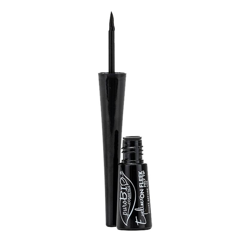 Eyeliner on fleek felt tip 01 van PuroBIO, 1 x 1 stk